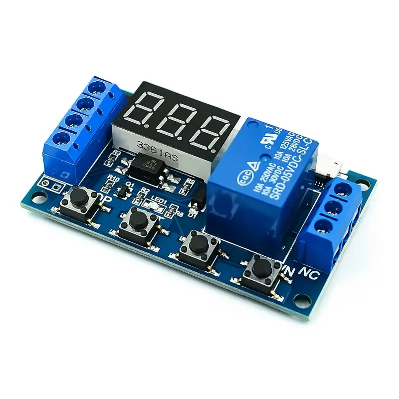 Digital Time Delay Relay Trigger Cycle Timer Delay Switch Circuit Board Timing Control Module DIY