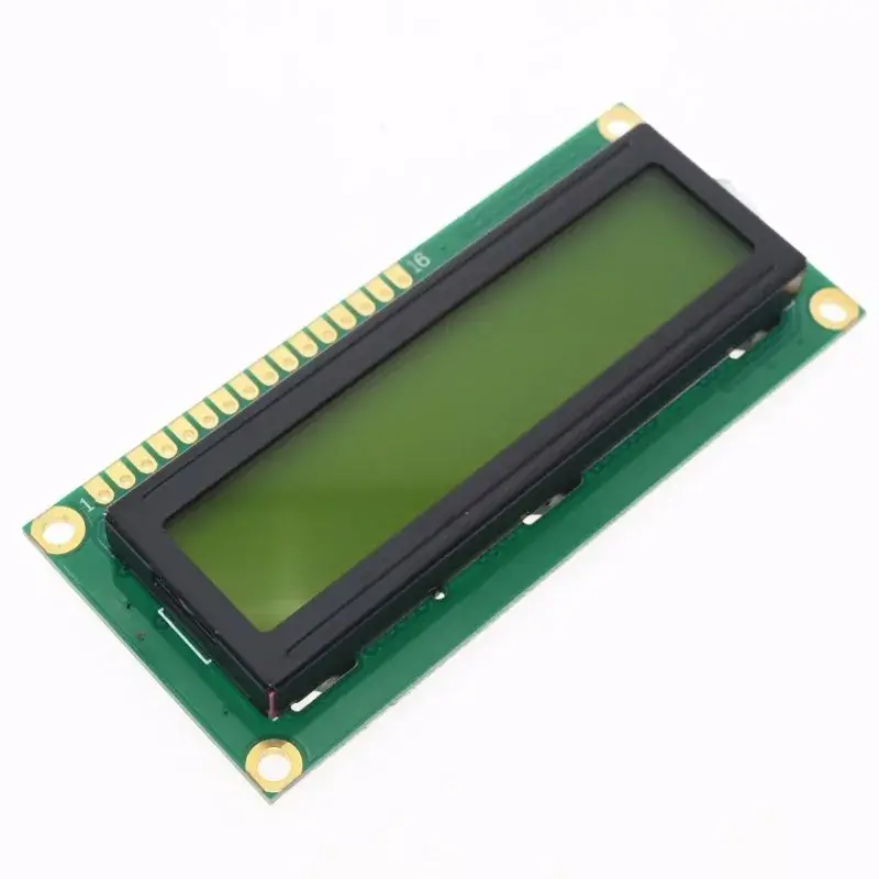 1602 LCD Display Module DC 5V 16x2 Character LCM Green Screen Blacklight without I2C Module