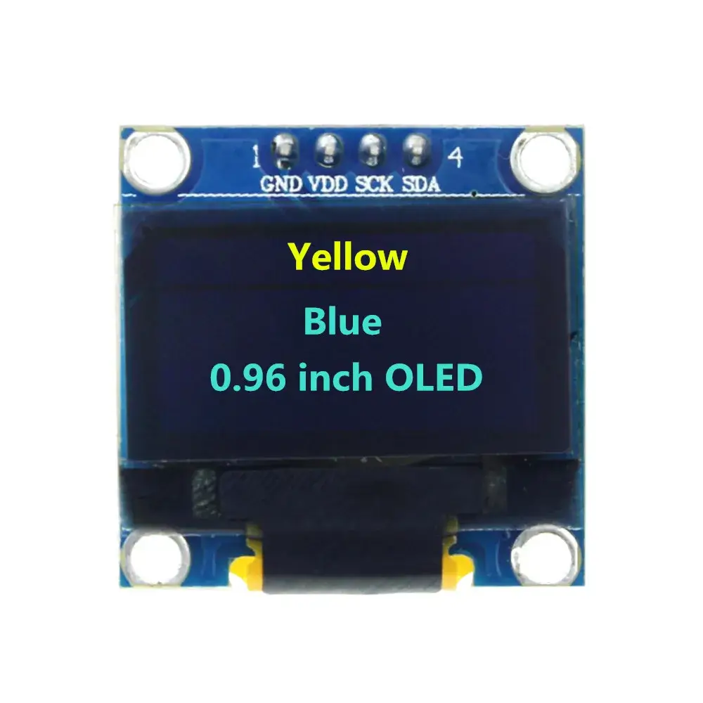 0.91 inch OLED display module white/blue OLED 128X32  IIC i2C Serial Communication