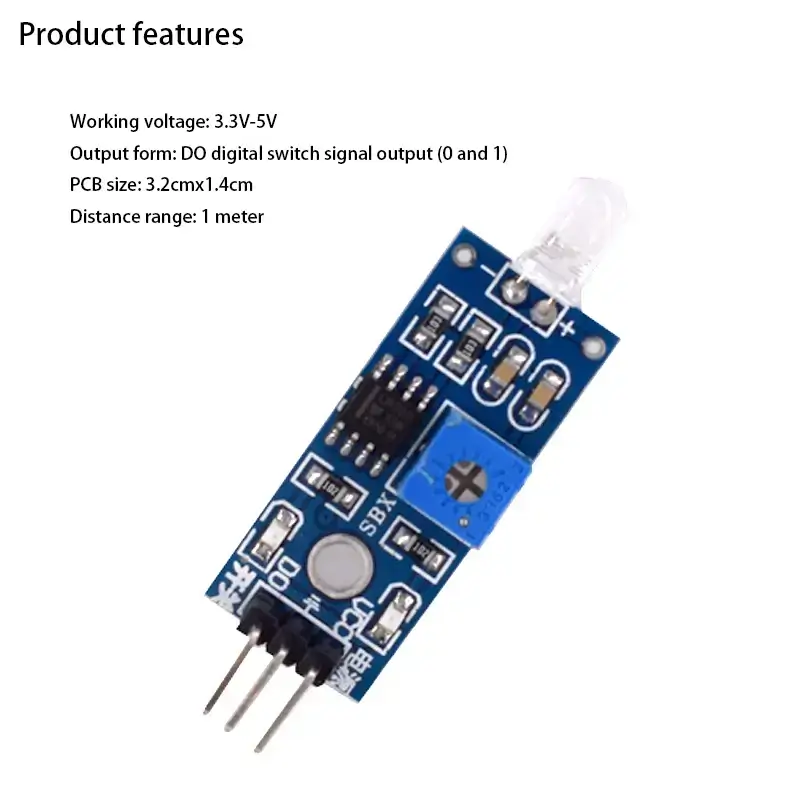 Photodiode Module LM393 Light Sensor Detection Switch Module for Arduino Photosensitive Diode 3/4