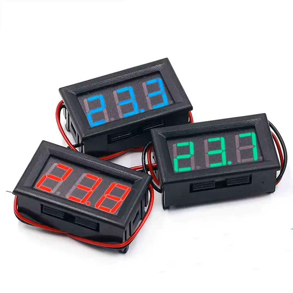 Two-wire 5V-120V Digital Display Voltmeter electric vehicle voltage meter digital display