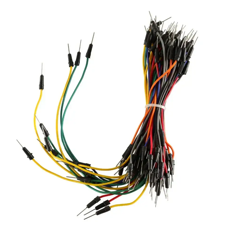65 Pieces Flexible Breadboard cable connectors Jumper Wires - CircuitBaba Electronics