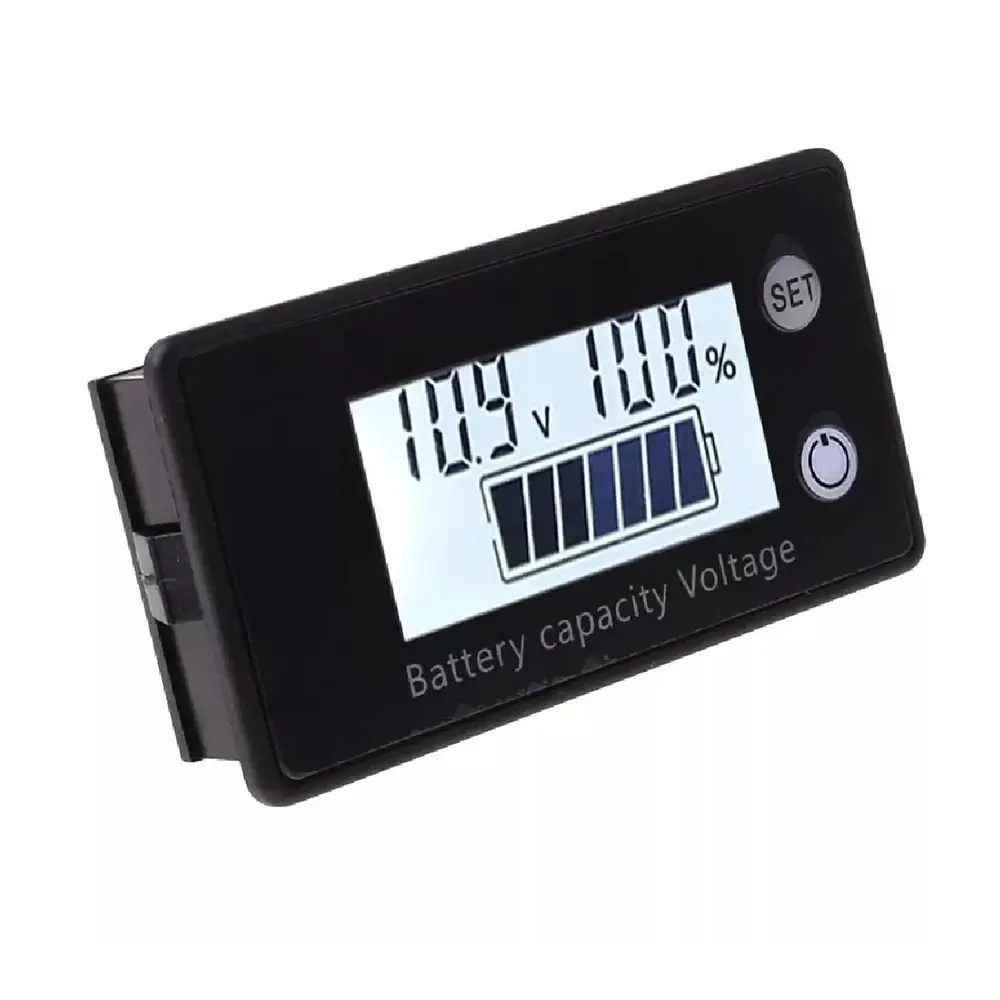 Battery Capacity Indicator DC 8V-100V Lead Acid Lithium LiFe PO4 Voltage Gauge 12V 24V 48V 72V