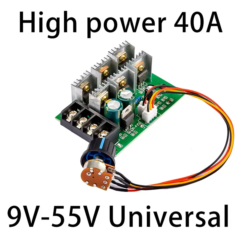 DC9-55V 40A DC Motor Speed Controller High Power PWM Motor Speed Controller 40A Current