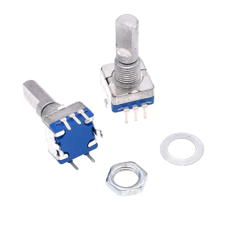 Rotary encoder coding switch/EC11/audio digital potentiometer with switch five-pin handle length 20M