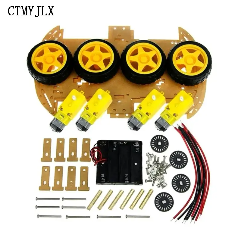 4WD Smart Robot Car Chassis Kit TT Motor Smart Car Robot With Wheel For Arduino Diy